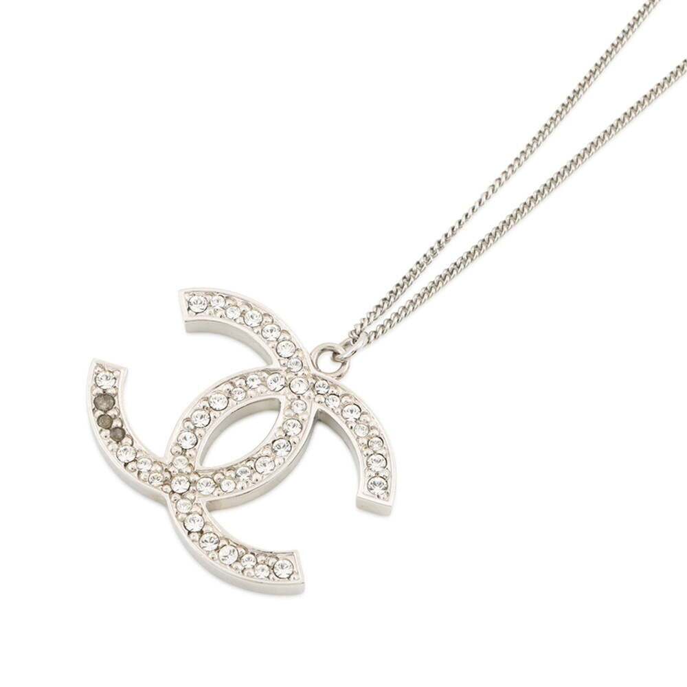 CHANEL Silver Logo Necklace - Picture 3 of 12